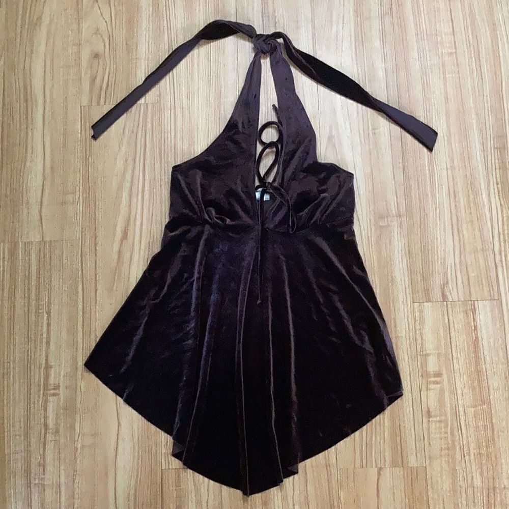 Velour halter euc 